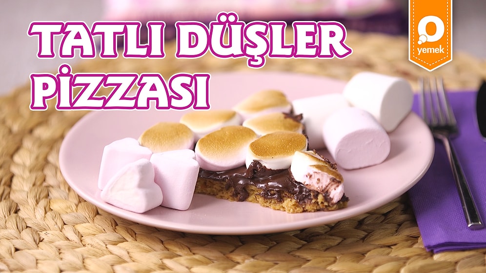 Kıtır Kurabiye Tabanını Pizza Yaptık: Marşmelov’lu Tatlı Düşler Pizzası Nasıl Yapılır?