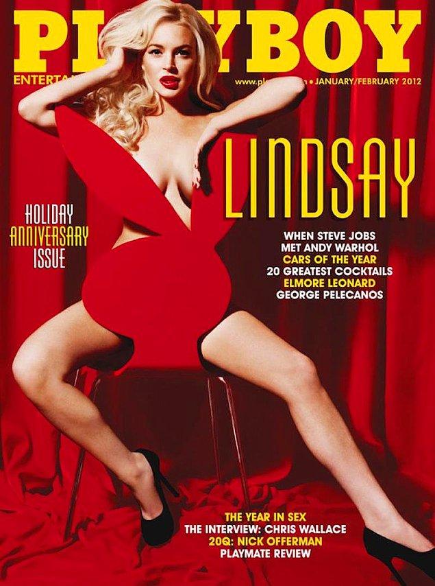 21. 2012: Lindsay Lohan, 5 ülkede Playboy'un kapağındaydı.