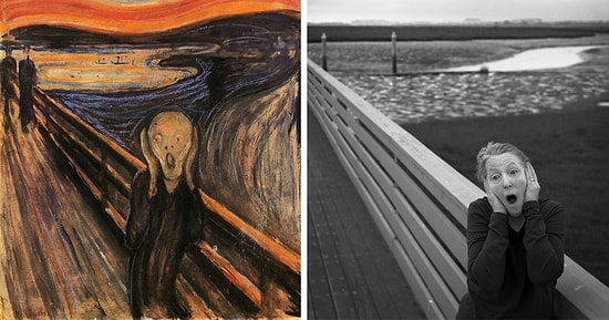 66-летний фотограф копирует шедевры мировой живописи с помощью черно-белых селфи