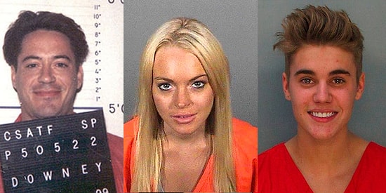 Звездные бунтари: 11 фотографий знаменитостей из полицейского участка