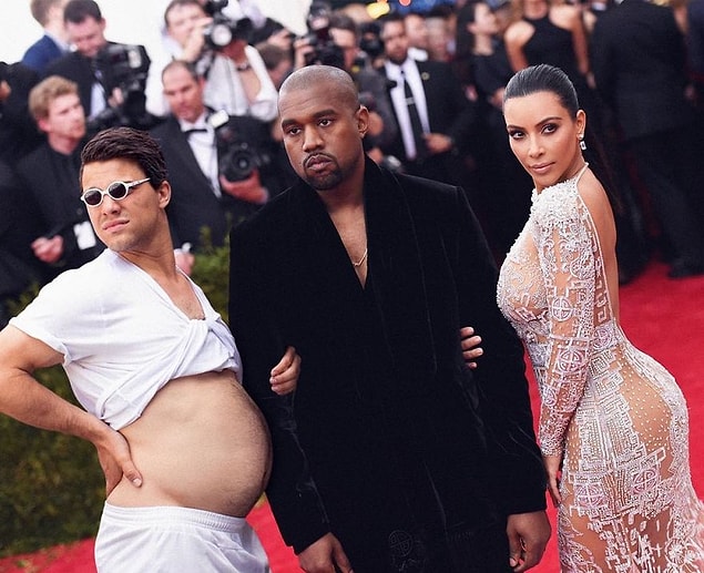 2. Kanye'nin yüzündeki ifade her şeyi anlatıyor herhalde...