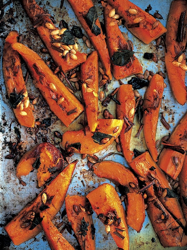 5. Запеченная тыква с чили