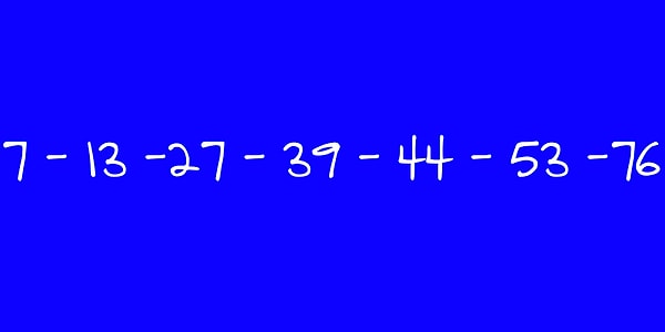 Задержите, пожалуйста, этот цифровой ряд в уме :)