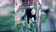 Китайцы-шутники: Эффект трескающегося стекла в конструкции, расположенной на высоте 1180 метров