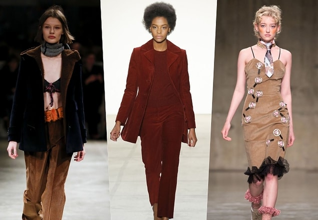 Bu sonbahar birçok moda haftasında boy gösterişinde de anlaşılacağı üzere fitilli kadife sandıklardan çıkarak yeniden moda oluyor.