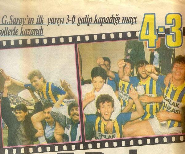 15. 'Fenerbahçe'nin 3-0 mağlubiyetten geri dönüp, 4-3 kazandığı maç'