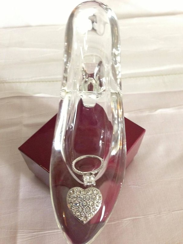 15. Она обожает Золушку с детства. Он отвел ее в замок в Диснейленде и подарил ей это: