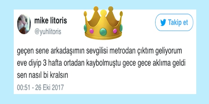 Yeni Övme Trendimiz "Kralsın" Kalıbıyla Atılmış 17 Komik Tweet