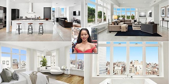 Rihanna'nın New York'ta Kiraladığı Süper Lüks ve İnanılmaz Tarz Evi 17 Milyon Dolara Satılıyor!