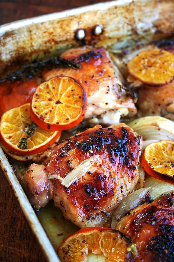 2. Запеченное филе курицы с апельсиновым соком