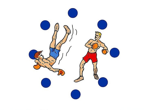 Можно ли нарисовать квадрат, на линиях которого будут лежать все эти 8 синих точек?