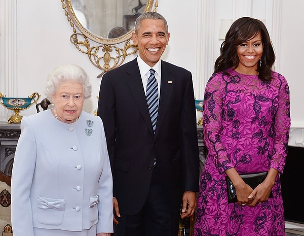 44. Президент США и первая леди всегда встречаются с королевой Великобритании
