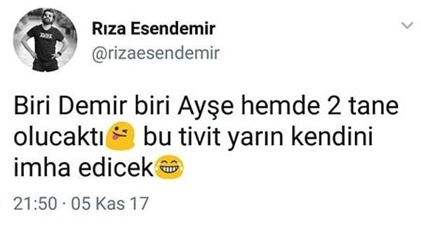 Eski eşi Rıza Esendemir, Derici'ye gönderme olduğu bariz olan bu tweet'i yazıp sonra sildi...