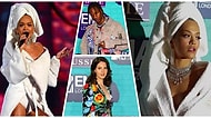 Sunucu Rita Ora Bornozuyla Damga Vurunca, MTV Müzik Ödülleri Törenindeki Herkes Sönük Kaldı!