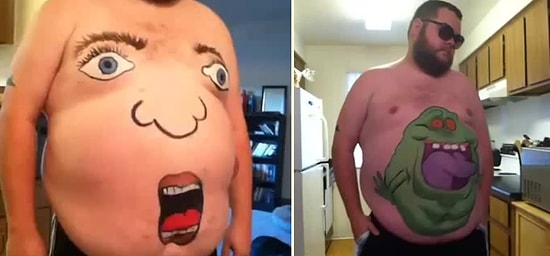 Göbeğine Çizdiği Karakterlerle Eğlenceyi Dorukta Yaşayan Adam: Jared Stradling