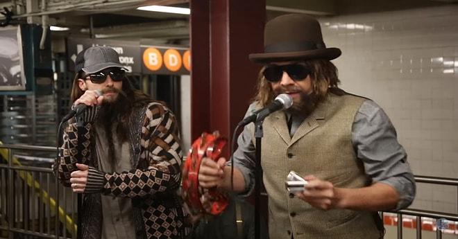 Maroon 5 ve Jimmy Fallon'dan New York Metrosunu Kullananlara Muazzam Sürpriz