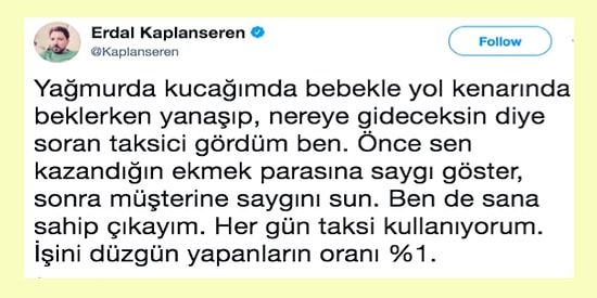 Taksi Kullanırken Yaşadığı Mağduriyeti Sosyal Medyada Paylaşan Vatandaşın Haklı Şikayetleri