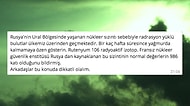 Son Günlerin Elden Ele Dolaşan Dedikodusu: Rusya'dan Gelen Bulutlardan Radyasyon Yağmurları mı Yağacak?