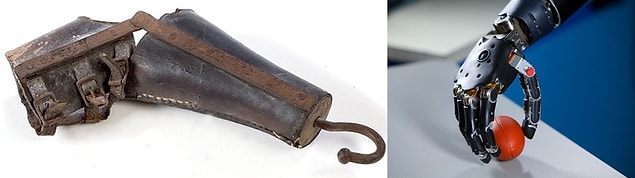 6. Tarihte kullanılmış ilk protez kollardan, günümüzde beyinle kontrol edilebilen teknoloji harikası protezlere.