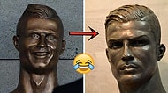 Ronaldo'nun Fiyasko Heykeli Yerine Yenisi Yapıldı ve Bu Sefer Ronaldo'ya Benziyor!
