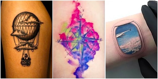 Pılı Pırtıyı Toplayıp Kimsenin Sizi Tanımadığı Yerlere Kaçma İsteği Uyandıracak 29 Gezgin Dövmesi 🌍