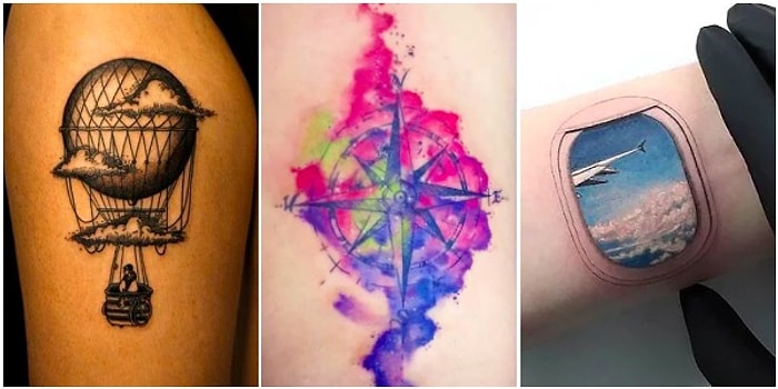 Pılı Pırtıyı Toplayıp Kimsenin Sizi Tanımadığı Yerlere Kaçma İsteği Uyandıracak 29 Gezgin Dövmesi 🌍