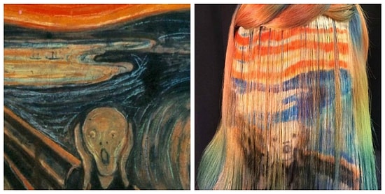 Искры костра и «Крик» Мунка на волосах: модное окрашивание с мотивами природы и искусства