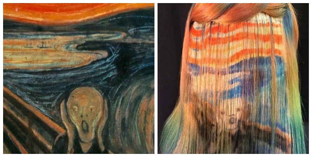 Искры костра и «Крик» Мунка на волосах: модное окрашивание с мотивами природы и искусства