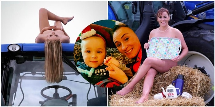 Beş Yaşındaki Felçli Ufaklığın Tedavi Masrafları İçin Çırılçıplak Soyunan Kadınlardan 2018 Takvimi!