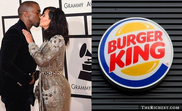 7. Kanye West'ten Kim Kardashian'a milyonlarca dolarlık 10 tane Burger King şubesi!