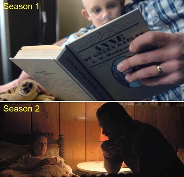 14. Hop'ın 1. sezonda kızı Sara'ya okuduğu kitap, 2. sezonda El'e okuduğu kitapla aynı. 😥