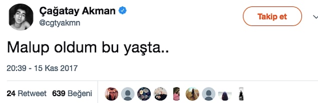 8. Bazen 'Ğ" harfinin de kaybolduğu oluyor yazdığı tweetlerde, olsun...