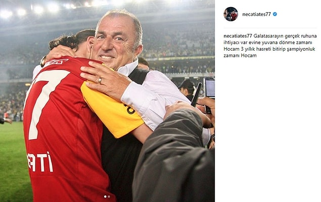 20. Necati Ateş: "3 yıllık hasreti bitirip şampiyon olma zamanı Hocam"