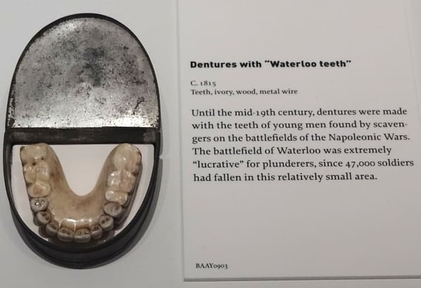 5. Зубы мертвых солдат использовались как протезы