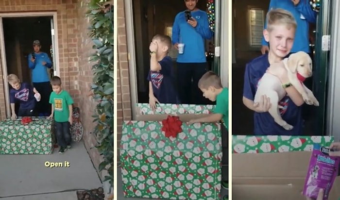 Köpeği Hayatını Kaybettikten Sonra Yeni Bir Yavruya Kavuşan Çocuğun Aşırı Duygusal Anları