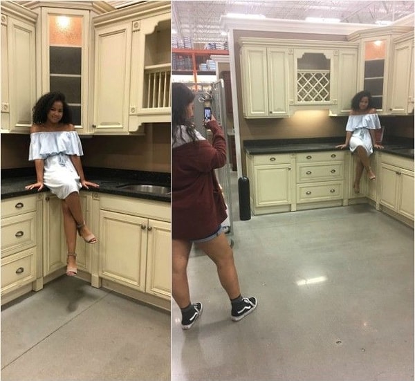 4. Дувушка купила кухню? А нет, показалось...