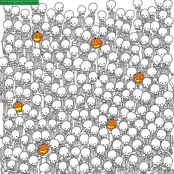 4. А привидение среди скелетов сможете найти?