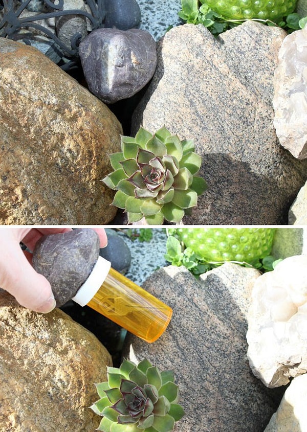 16. Идеальное место для запасного ключа