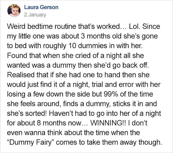 Ancak hepimiz biliyoruz ki o emzik o bebeğin ağzından tekrar düşecek. İşte tam bu yüzden Facebook'ta 'The Motherload' adlı İngiliz ebeveynlik sayfasının sahibi Laura Gerson oldukça kullanışlı bir tüyo paylaştı.