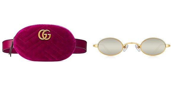 Pantolon ve bluz Selma Çilek koleksiyonundan. Bel çantası Gucci, gözlüğü ise Gold Doris marka.