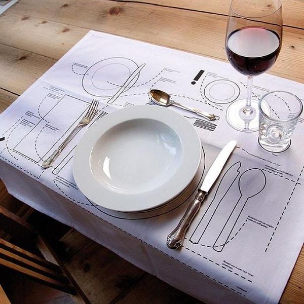 19. Şık yemeklerde neyin nereye konacağını bilmiyor musunuz? Bu yemek altlığı haritayla hepsini öğrenebilirsiniz.