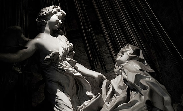 18. Ecstasy of Saint Teresa, Gian Lorenzo Bernini, Roma, 1647–1652.