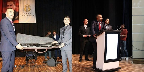 İnceleme Başlatıldı:  Selçuk Üniversitesi'nde Düzenlenen Etkinlikte 'Tüfek' Hediye Edildi