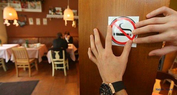 2. Kapalı mekanlarda sigara içme yasağı resmen uygulanmaya başladı. O gün bugündür içeride sigara içmiyoruz.