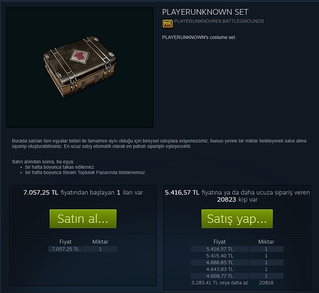 1. PLAYERUNKNOWN SET