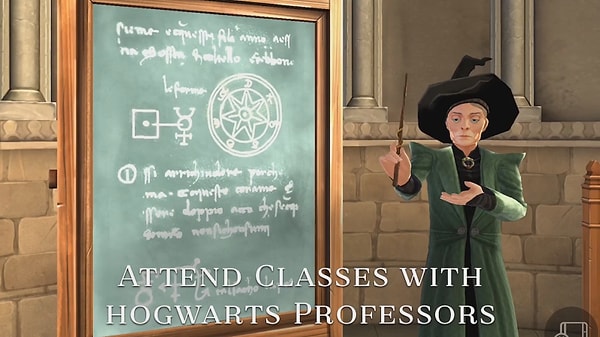 Profesör McGonagall, Snape, Hagrid gibi tanıdık yüzleri oyunun tanıtım videosunda görebiliyoruz.