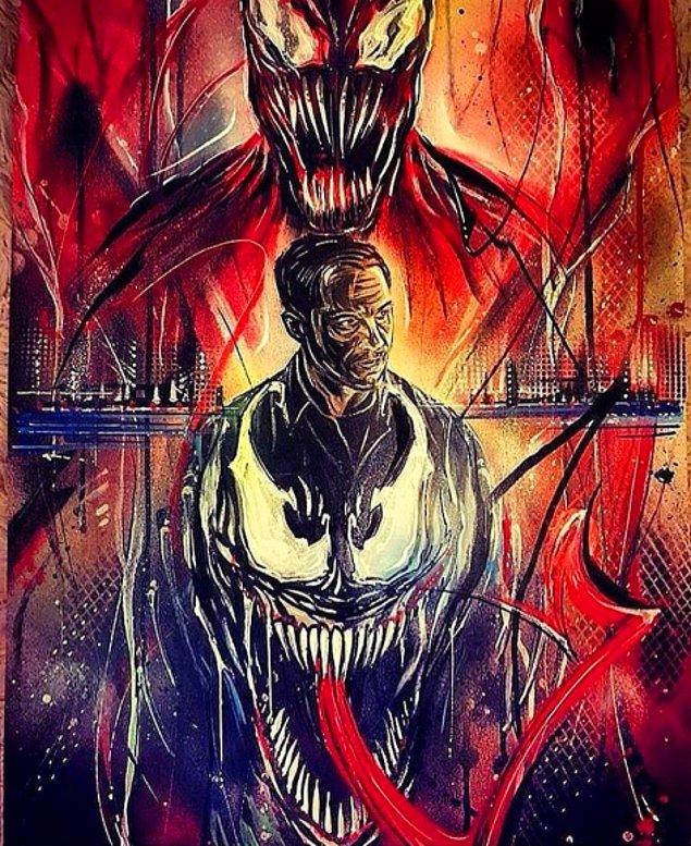 3. Tom Hardy şu sıralar setinde olduğu Venom filmiyle ilgili sık sık paylaşımlar yapıyor. En son bu görseli paylaşıp sildi.