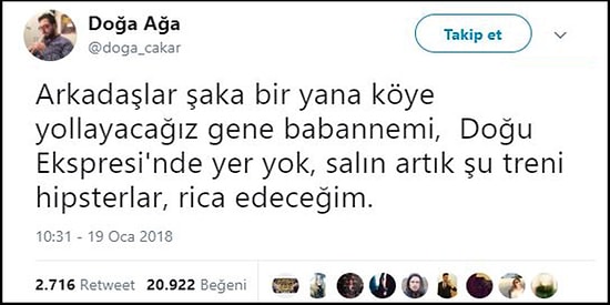 Son Dönemin En Popüler Etkinliklerinden 'Doğu Ekspresi'ni Mizahına Alet Ederek Güldüren 15 Kişi