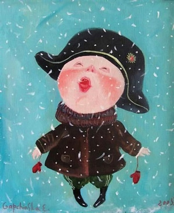 4. Варежки на резинке