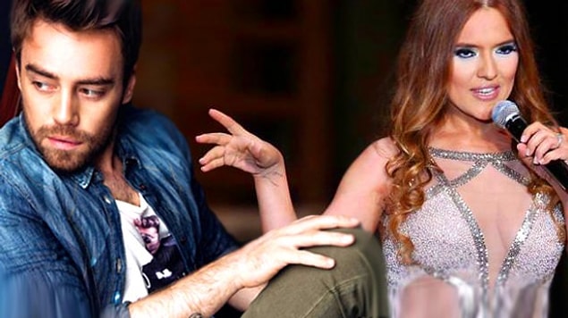 9. Murat Dalkılıç ve Demet Akalın'ın arasına ise bir afiş girdi.